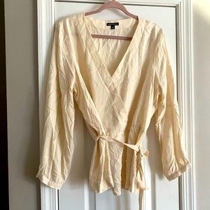 J crew Mercantile faux wrap top BNWOT
